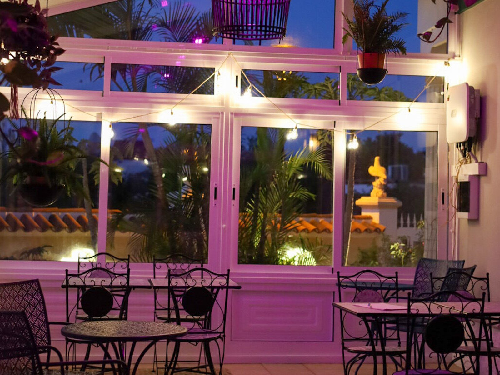 Evening at the Paris Cafe