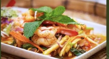 A spiced Thai dish served at Ristta Thai Food