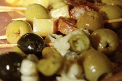 Gildas and olives served at Tertuliando