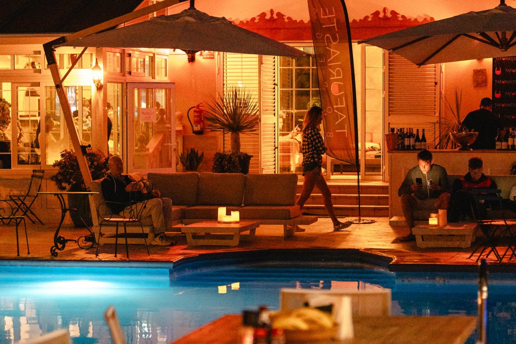 Poolside lounge