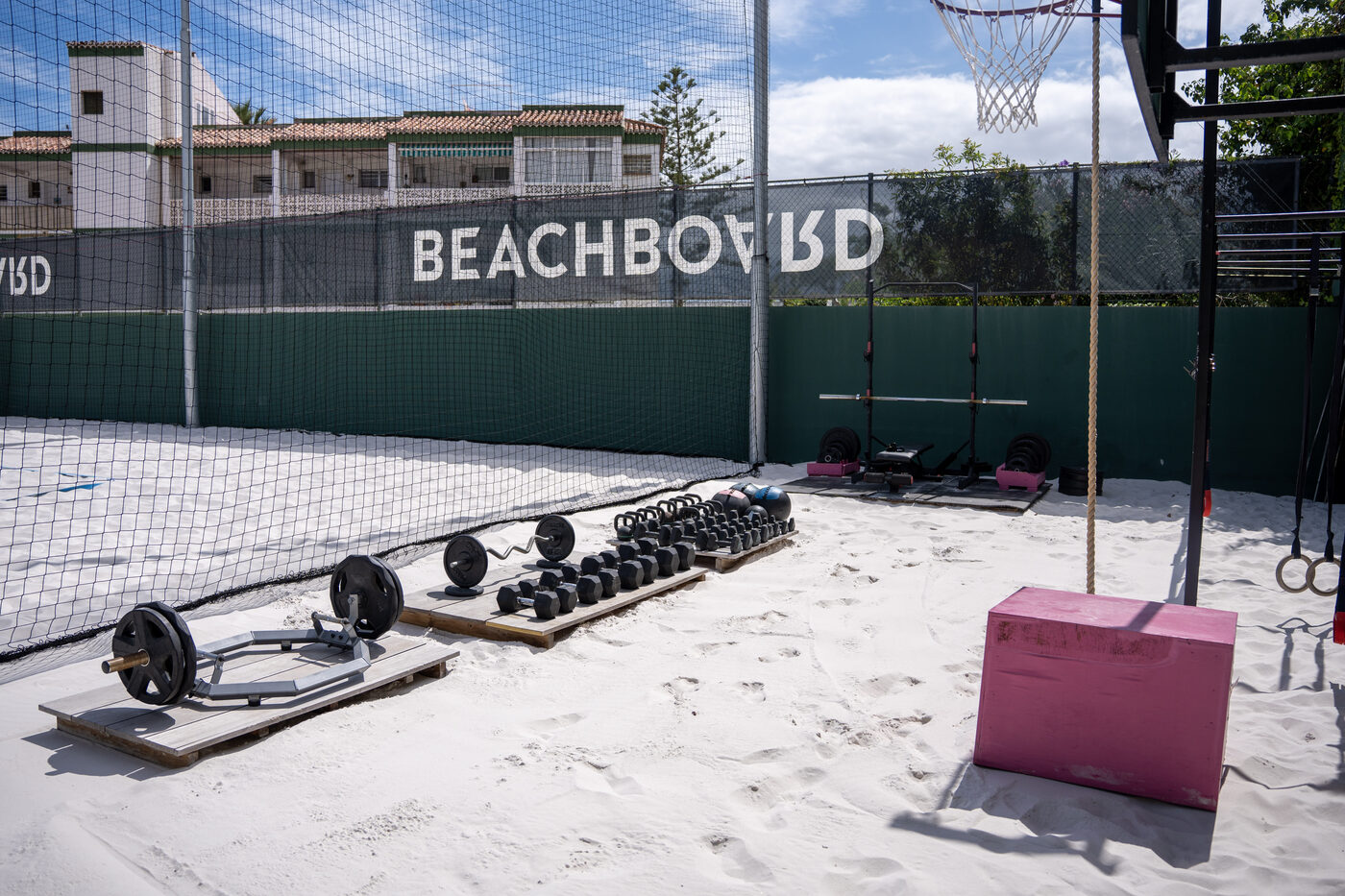 Outdoor sand gym equipment